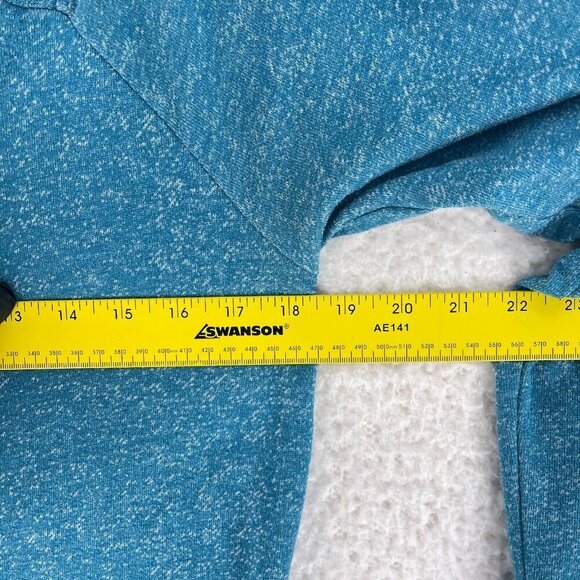 Volcom Blue Heathered Pullover Sweater Womens Long Sleeve Scoop Neck Size Large‎ - Picture 6 of 11